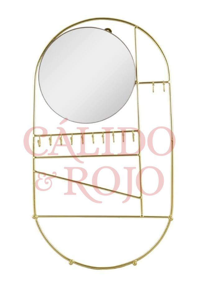 Joyero de pared con espejo