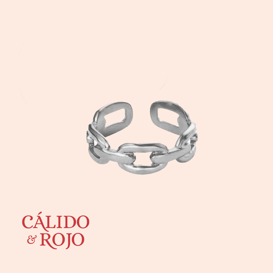 Anillo Eslabones lisos