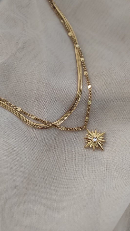 Collar Estelar doble cadena