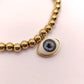 Pulsera balines y ojo realista