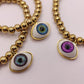 Pulsera balines y ojo realista