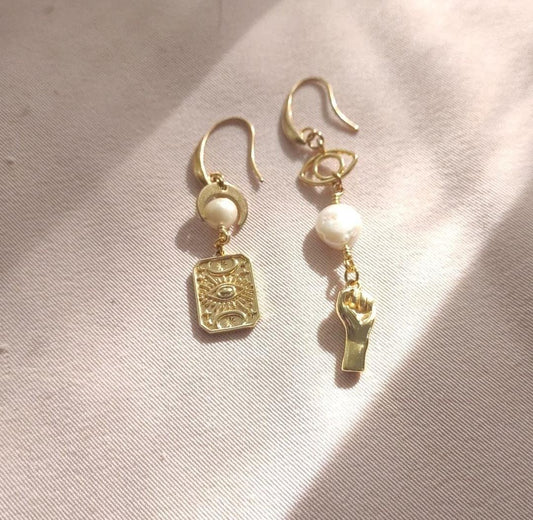 Aretes Ojos noche