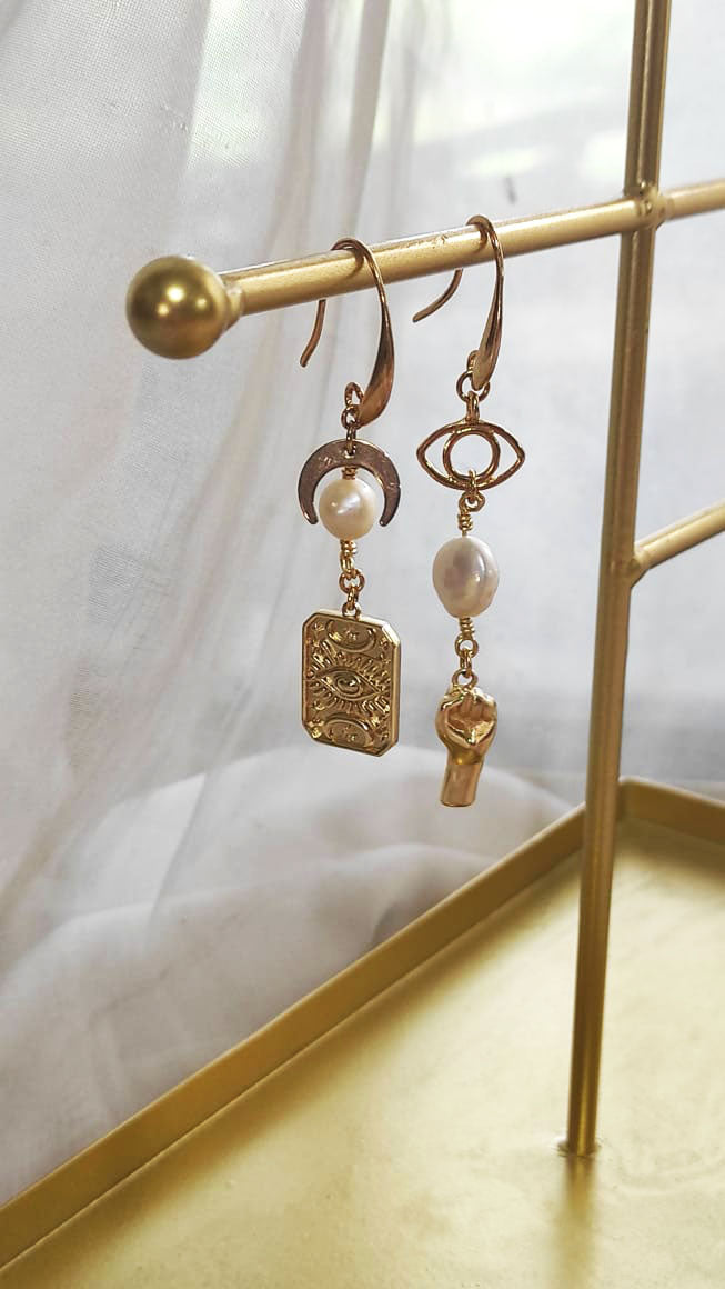 Aretes Ojos noche