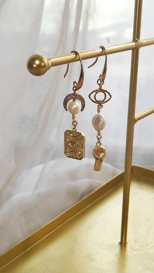 Aretes Ojos noche