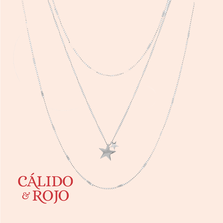 Collar triple con estrellas